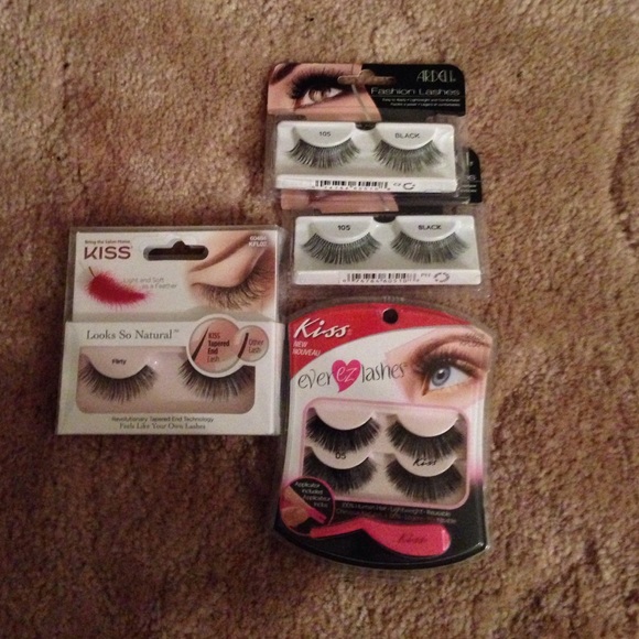 Different brands of lashes