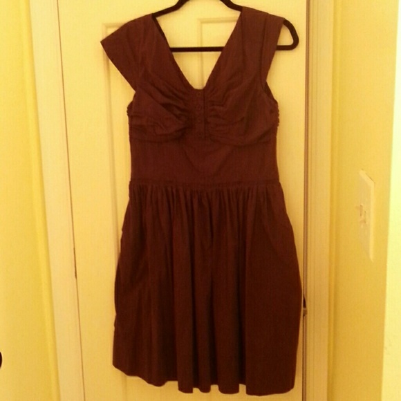 Dark purple dress