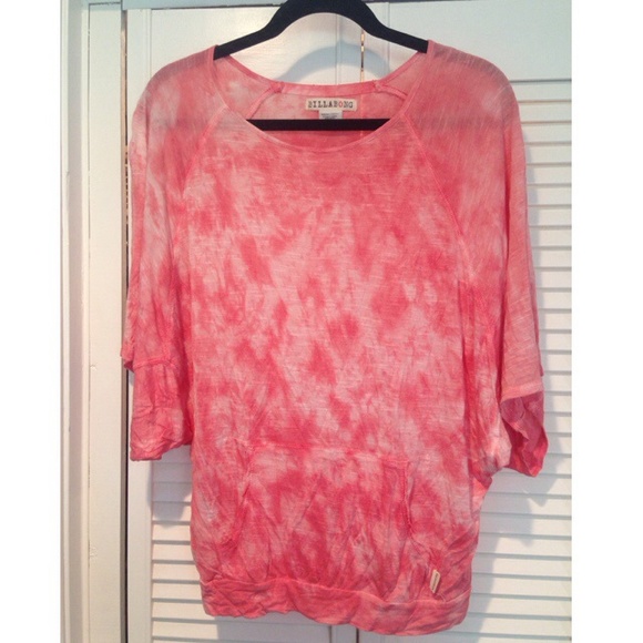 Pink Billabong tie-dye shirt