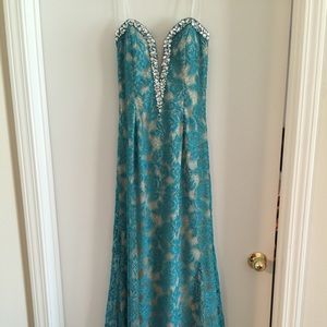 Teal Homecoming Dress