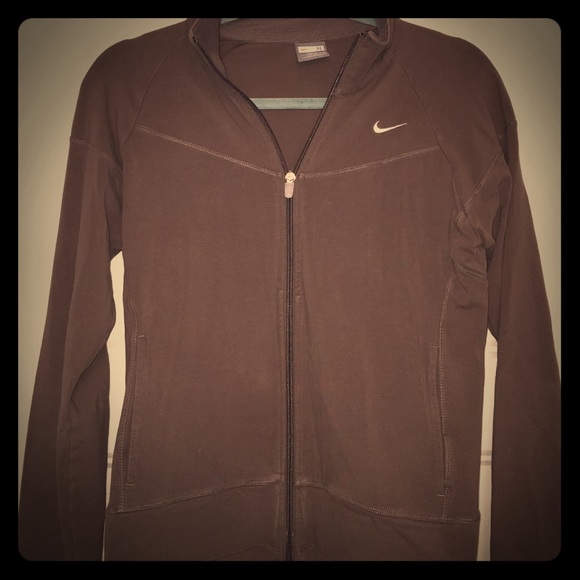 NIKE gray zip-up sweatshirt