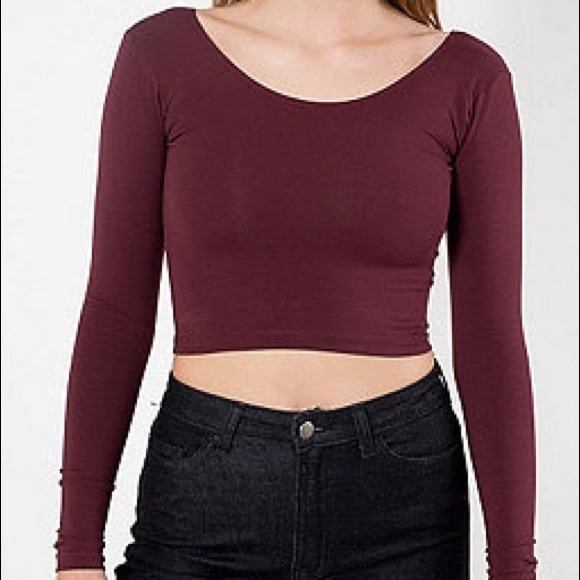 American Apparel maroon top