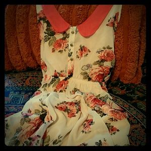 Floral collared dress