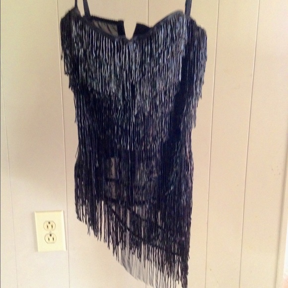 1920's bustier night out top black