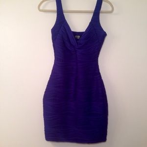 Guess blue bodycon dress