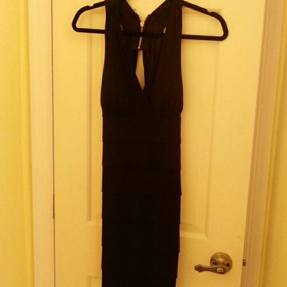 Black  Dress with ruffles