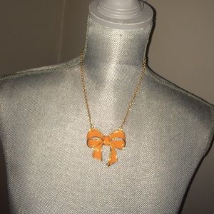 💥FINAL MARKDOWN 💥 Orange Bow Necklace