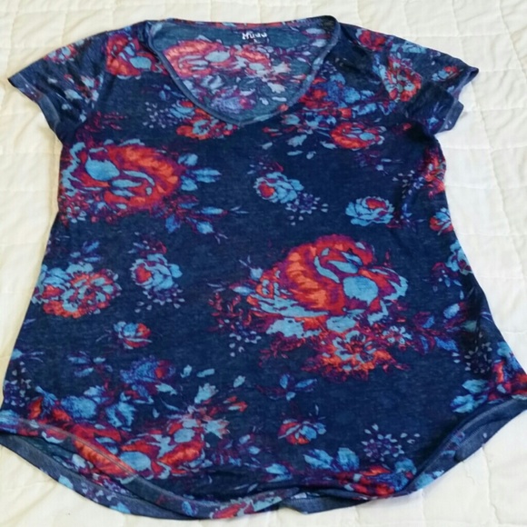 Blue Floral Top