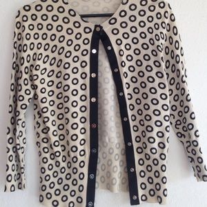 polka dot cardigan