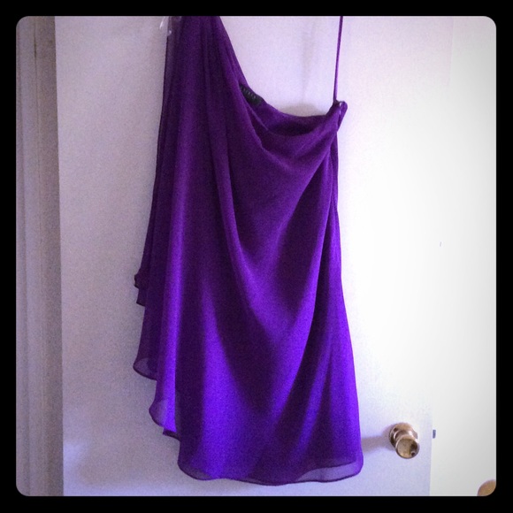 Lauren One Shoulder Chiffon Dress