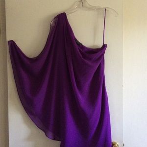 Lauren One Shoulder Chiffon Dress
