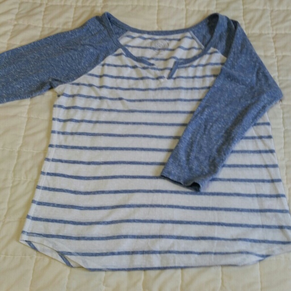 Blue Striped Top