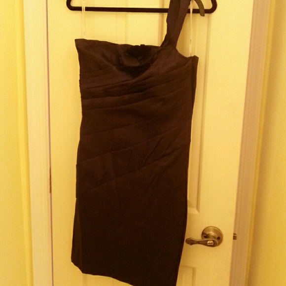 Rich purple dress one shoulder strap