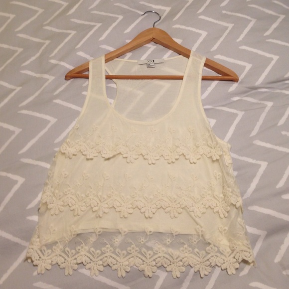 Cream Crop top