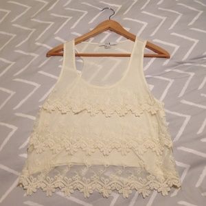 Cream Crop top