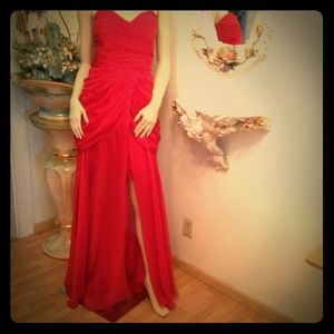Formal red dress