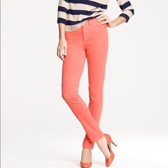 J. Crew retail coral toothpick corduroys