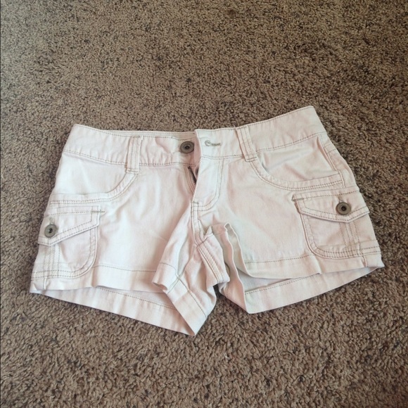 Khaki shorts.