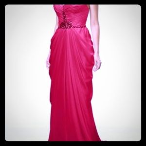 Price Drop--Formal dark red gown