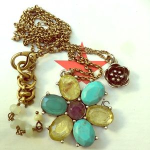 Lucky brand 2 layer flower necklace🍀