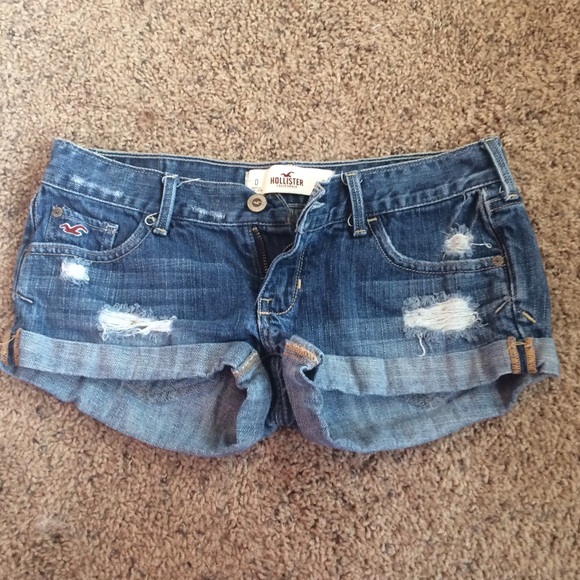 Hollister denim shorts.
