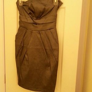 Sleeveless gray mini dress