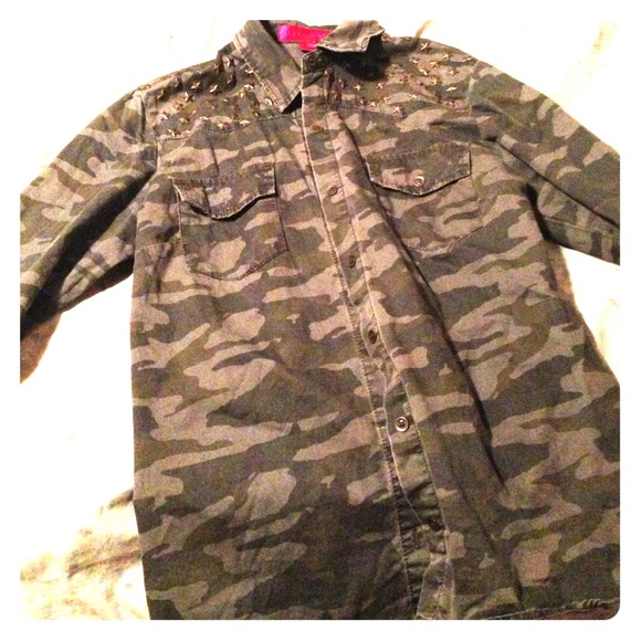 Denim Coture Army Buttondown