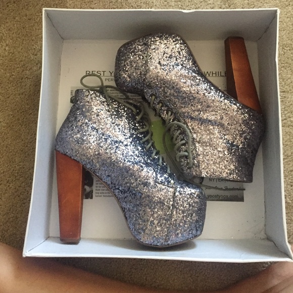 Jeffrey Campbell Shoes - Jeffrey Campbell Lita Pewter glitter