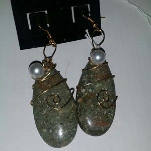 Beautiful stone earrings