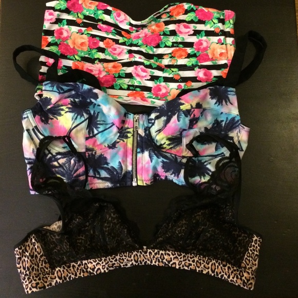 Fun Victoria's Secret Pink Bralettes, Size Large