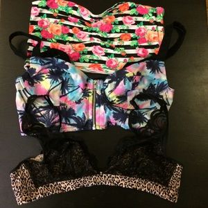 Fun Victoria's Secret Pink Bralettes, Size Large