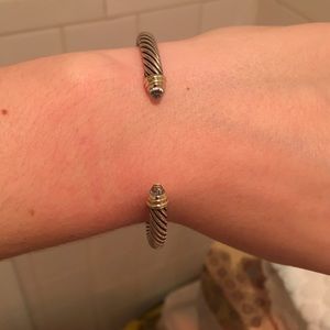 David Yurman topaz cable bracelet