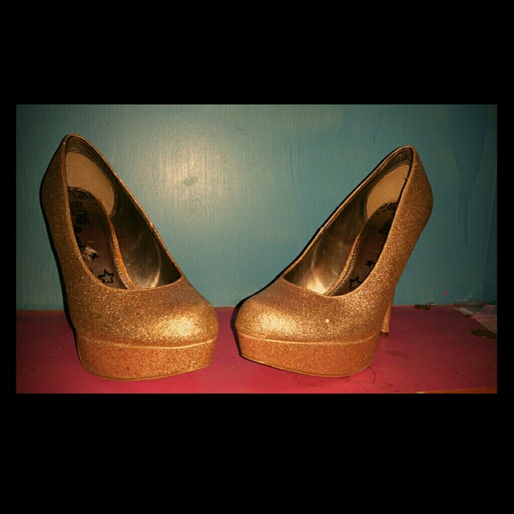 Brash Gold heels
