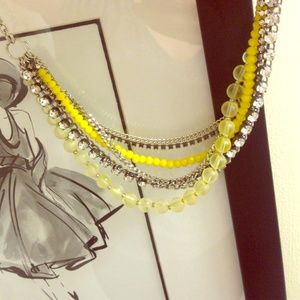 Multi chain statement necklace