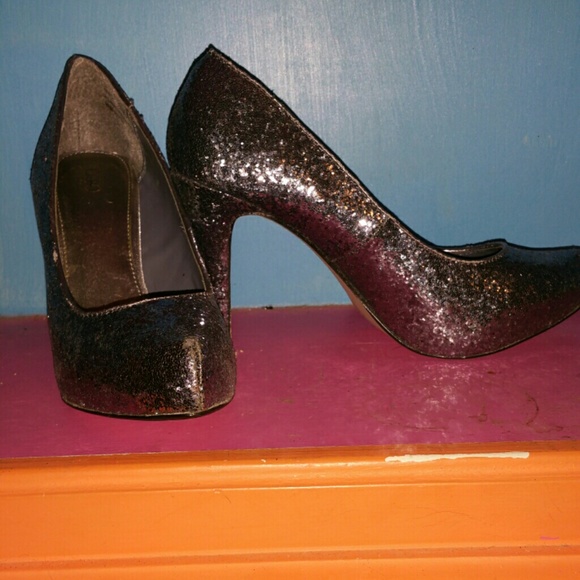 Cato silver high heels