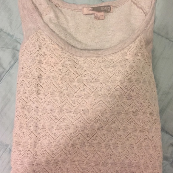 Lace front Sweatshirt
