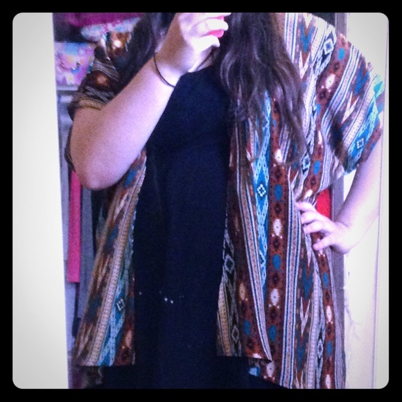 NWOT Aztec Kimono.