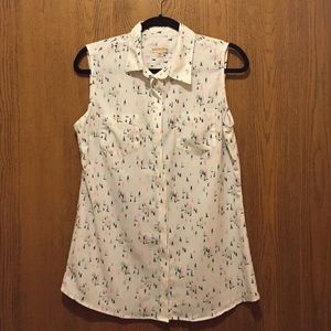 Sleeveless Sailboat blouse