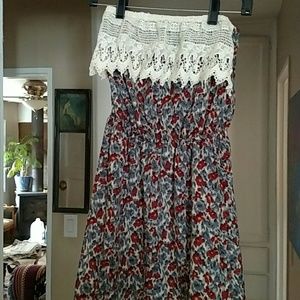 Cute strapless summer dress