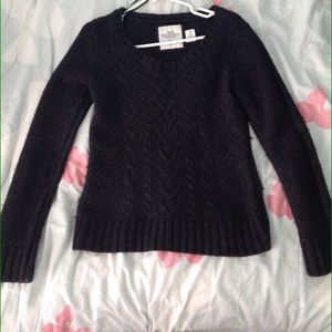 Black knit sweater