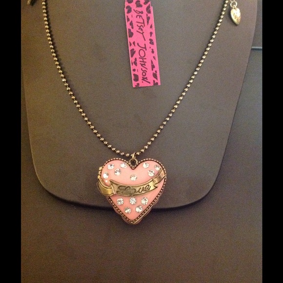 Betsey Johnson Jewelry - Betsey Johnson Heart Locket With Hidden Ring
