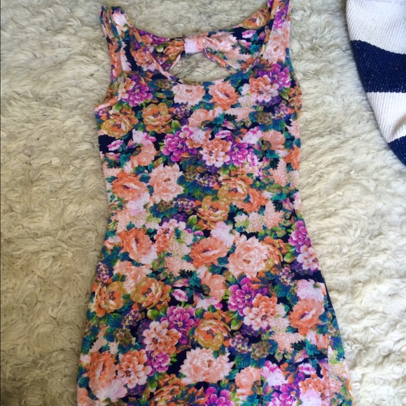 Floral bodycon dress