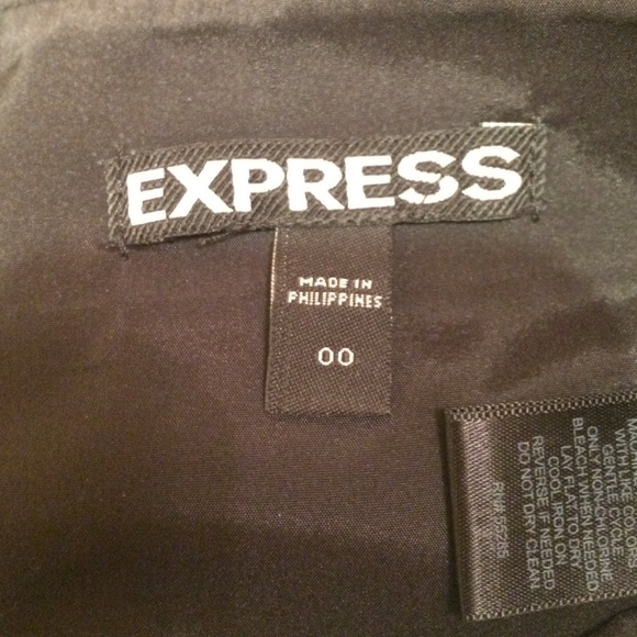Express black skirt with faux leather stripe - Picture 3 of 3