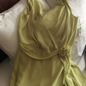 Beautiful Liz Claiborne Chartruse Dress! Reduced!