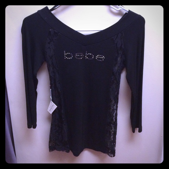 NWT SideLace Bebe Top🔥