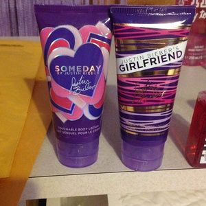 2 Justin Bieber lotions