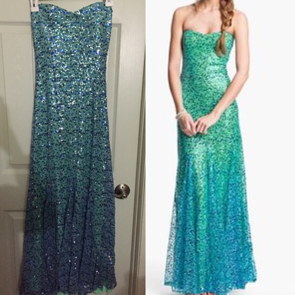 Sqence Dark Green Prom Dress