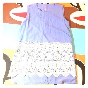 Purple lace dress. /S