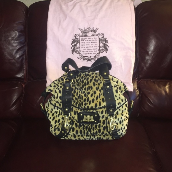 Juicy couture leopard print handbag