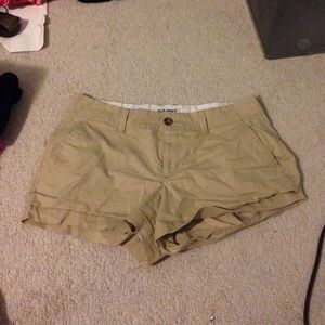 Twill tan shorts!